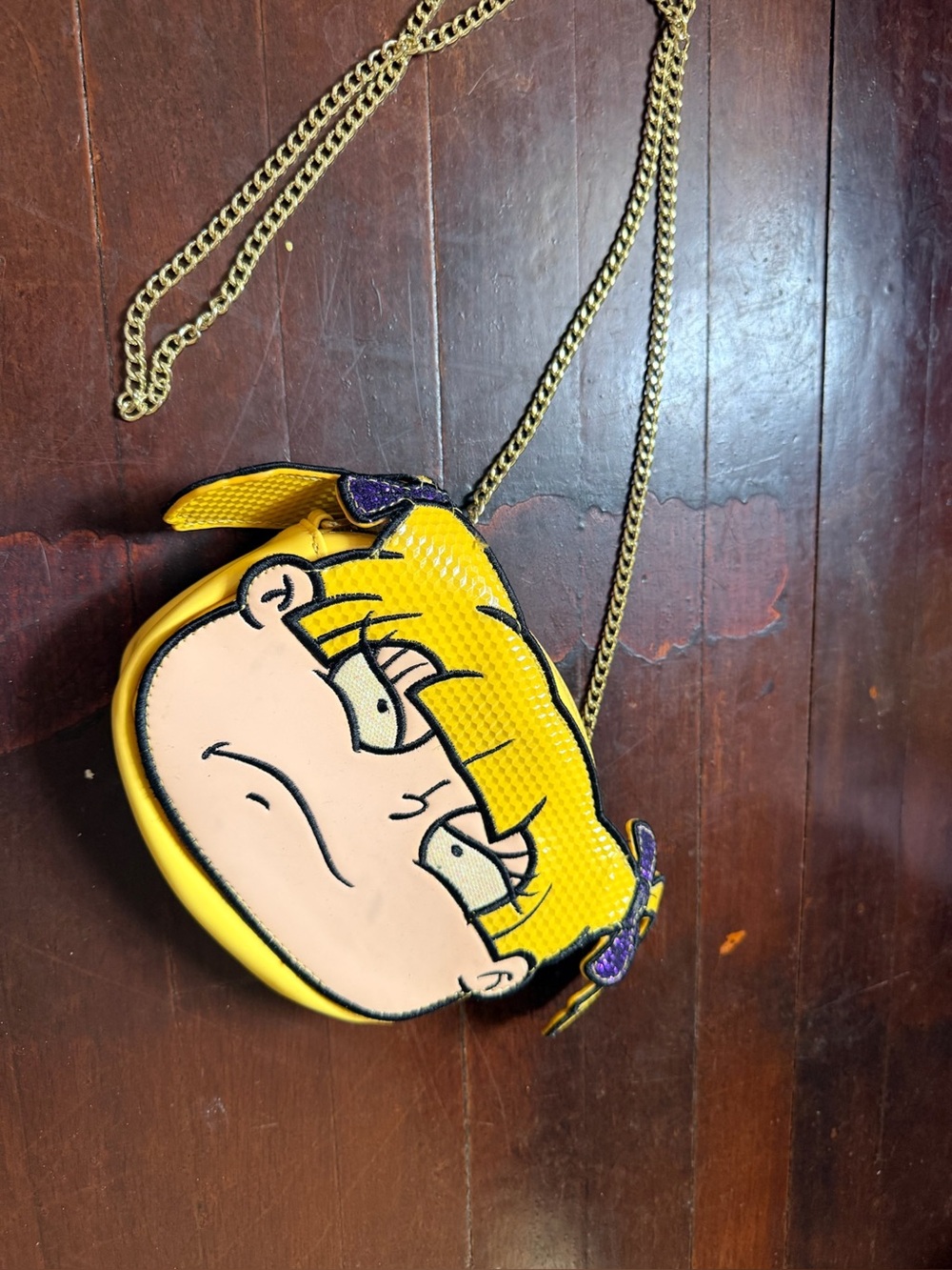 Danielle Nicole Rugrats Angelica Crossbody with Gold Chain